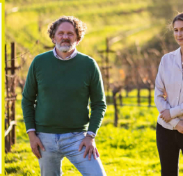 Axel Heinz (Direttore Ornellaia) e Maya Dalla Valle (enologa Dalla Valle Vineyards)